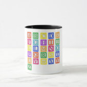 Blockbuchstaben Tasse (Zentrum)