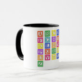 Blockbuchstaben Tasse (Vorderseite Links)
