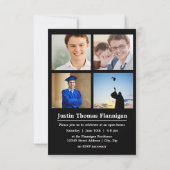 Blockbuchstaben Weiß - Ankündigung des Abschlusses (Rückseite)