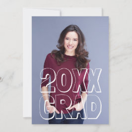 Blockbuchstaben Weiß - Ankündigung von Abschlüssen