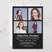 Blockbuchstaben Weiß - Ankündigung von Abschlüssen (Rückseite)