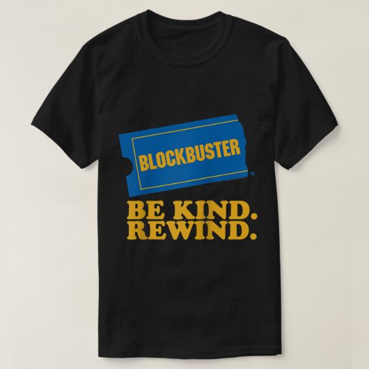 Blockbuster Be Kind Rückwind Raglan Baseball T-Shi T-Shirt (Design vorne)