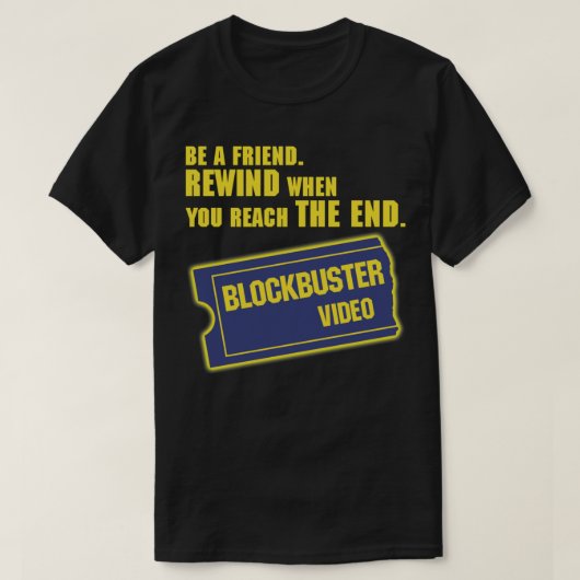 Blockbuster Video Merchandise Classic T - Shirt (Design vorne)