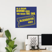 Blockbuster-Video-Werbeartikel Poster (Heimbüro)