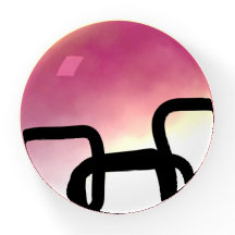 Blockchain: Abstrakt rosa, gelb, schwarz und weiß