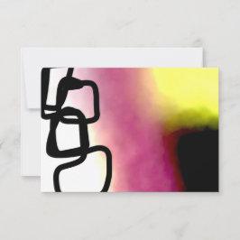 Blockchain: Abstrakt rosa, gelb, schwarz und weiß Karte