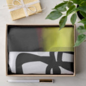 Blockchain: Abstrakt rosa, gelb, schwarz und weiß Seidenpapier (Geschenk)