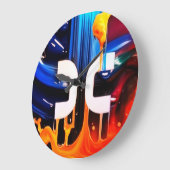 Blockchain Bitcott Wallet Trading Wall Clock Große Wanduhr (Winkel)