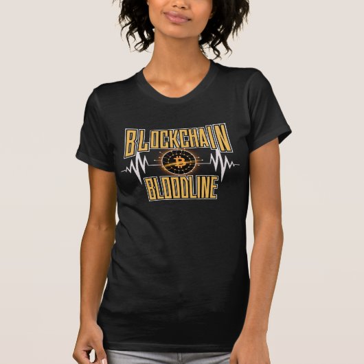 Blockchain Bloodline™ Legacy-codierte Kryptokultur T-Shirt (Vorderseite)