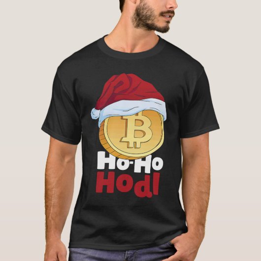 Blockchain Ho HoHodl Xmas Bitcoin Cryptocurrency B T-Shirt (Vorderseite)