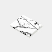 Blockchain Network Technology Secret Key Cat Post-it Klebezettel (angewinkelt)