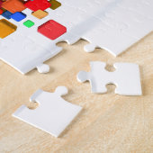 Blockchain Technologie als kreatives Geschäft Puzzle (Seite)