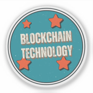 Blockchain-Technologie Aufkleber