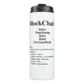 BlockChain Thermosbecher (Vorderseite)