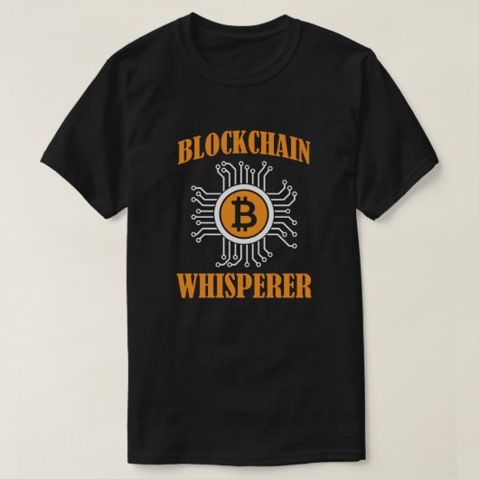 Blockchain Whisperer - Krypto und digitale Währung T-Shirt (Design vorne)
