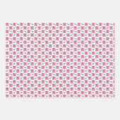 Blockdruck Botanicals und Tiere Geschenkpapier Set (Vorderseite)