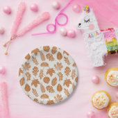 Blockdruck im Herbstbereich Pappteller (Party)