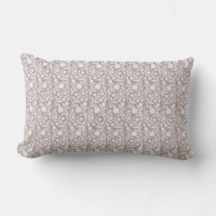 Blockdruck inspiriert Taupe Lendenkissen