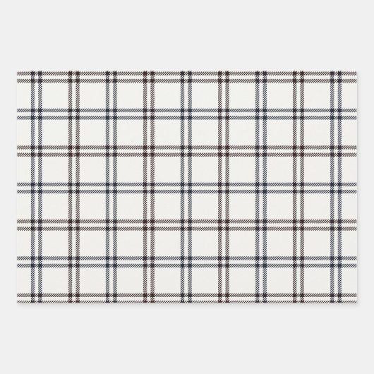 Blockdruck inspiriert Wrapping Paper Set 3 Geschenkpapier Set (Vorderseite 3)