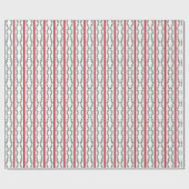 Blockdruckgirlanden Geschenkpapier (Flach)