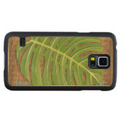 Blockdruckpalme auf Wicker-Hintergrund (Vorderseite (Horizontal))