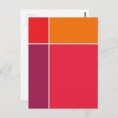 Blöcke 2 Geometrische Postkarte (Vorne/Hinten)