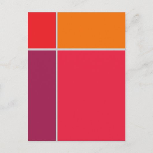 Blöcke 2 Geometrische Postkarte (Vorderseite)