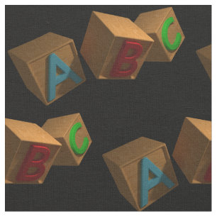 Blöcke des Alphabet-3D Stoff
