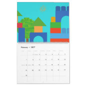 Blöcke des Jahres Kalender (Feb 2027)