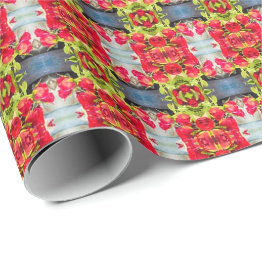 Blöcke Druck 5 Geschenkpapier (Rolleneckpunkt)