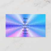 Blöcke in Blue Pink, 3D Rainbow Art Visitenkarte (Vorderseite)