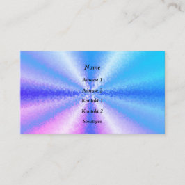 Blöcke in Blue Pink, 3D Rainbow Art Visitenkarte