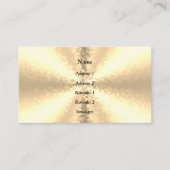 Blöcke in Gold, 3D Regenbogen Visitenkarte (Vorderseite)