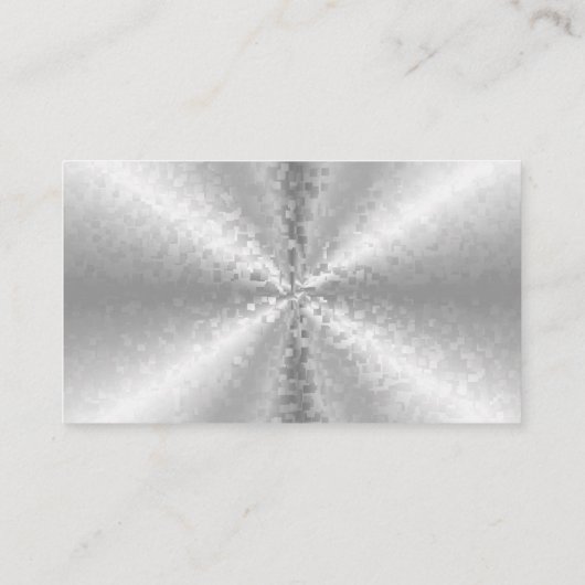 Blöcke in Silver, 3D Regenbogen Visitenkarte (Rückseite)