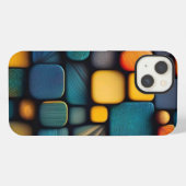 Blöcke iPhone Hülle (Rückseite (Horizontal))