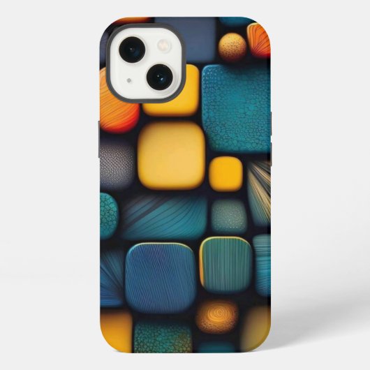 Blöcke iPhone Hülle (Rückseite)
