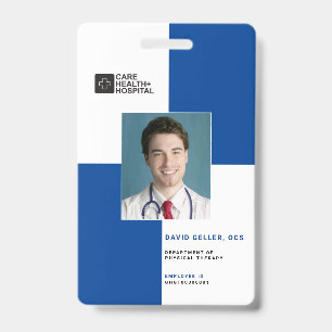 Blöcke Medizinisches Personal ID + Barcode   Verti Ausweis