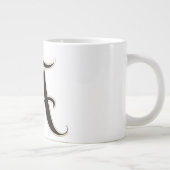 Blöcke mit weißen Buchstaben A Jumbo-Tasse (Rechts)