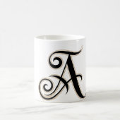 Blöcke mit weißen Buchstaben A Verwandlungstasse (Mittel)