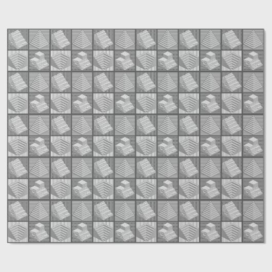 Blöcke Puzzle Wrapping Papier Geschenkpapier (Flach)