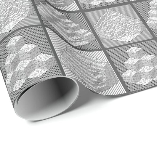 Blöcke Puzzle Wrapping Papier Geschenkpapier (Rolleneckpunkt)