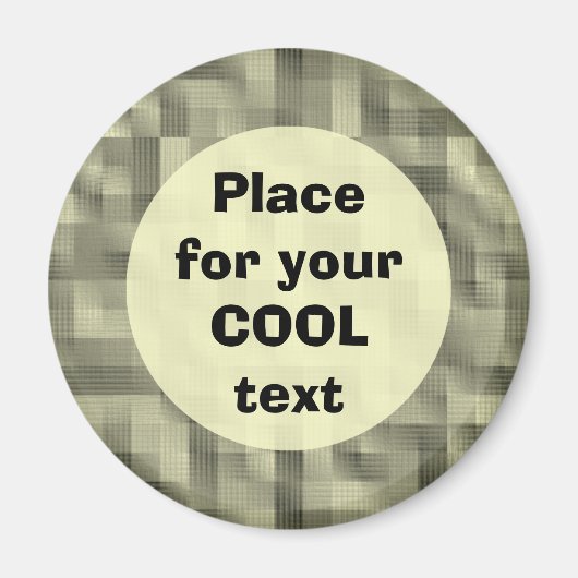 Blöcke - runde Vorlage Magnet (Vorne)