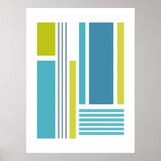 Blöcke & Streifen 4 Poster