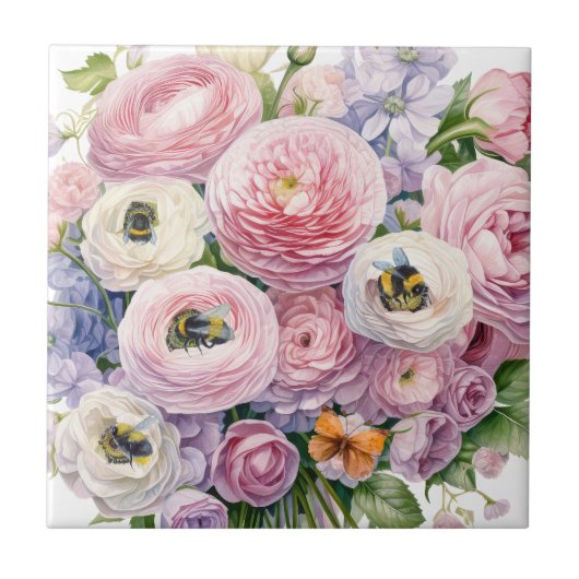 BLÖCKE UND BIENEN FLIESE (Vorderseite)