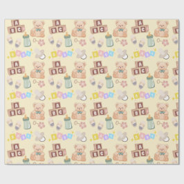 Blöcke und Spielzeuge Baby-Party Geschenkpapier
