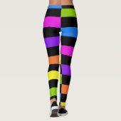 Blöcke von hellen Farben mit schwarz Leggings (Rückseite)