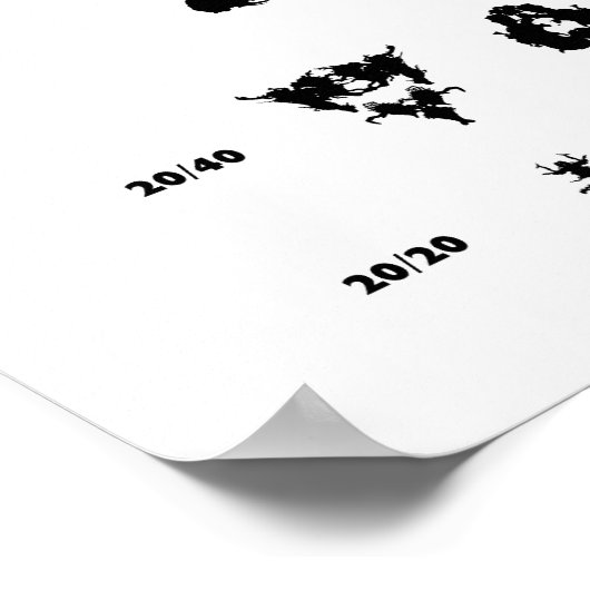 Blöcke vor den Augen Poster (Ecke)