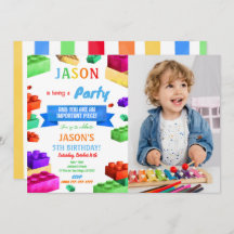 Blockeinladung von Fotos