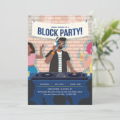 Blocker Party - Einladung (Stehend Vorderseite)