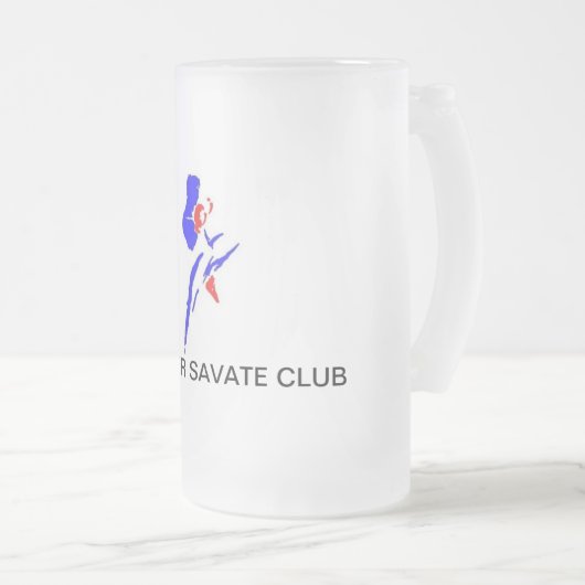 Blocker Savate Verein-Frost-Tasse Mattglas Bierglas (VorderseiteRechts)